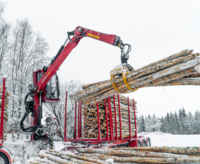 Strong crane in work.