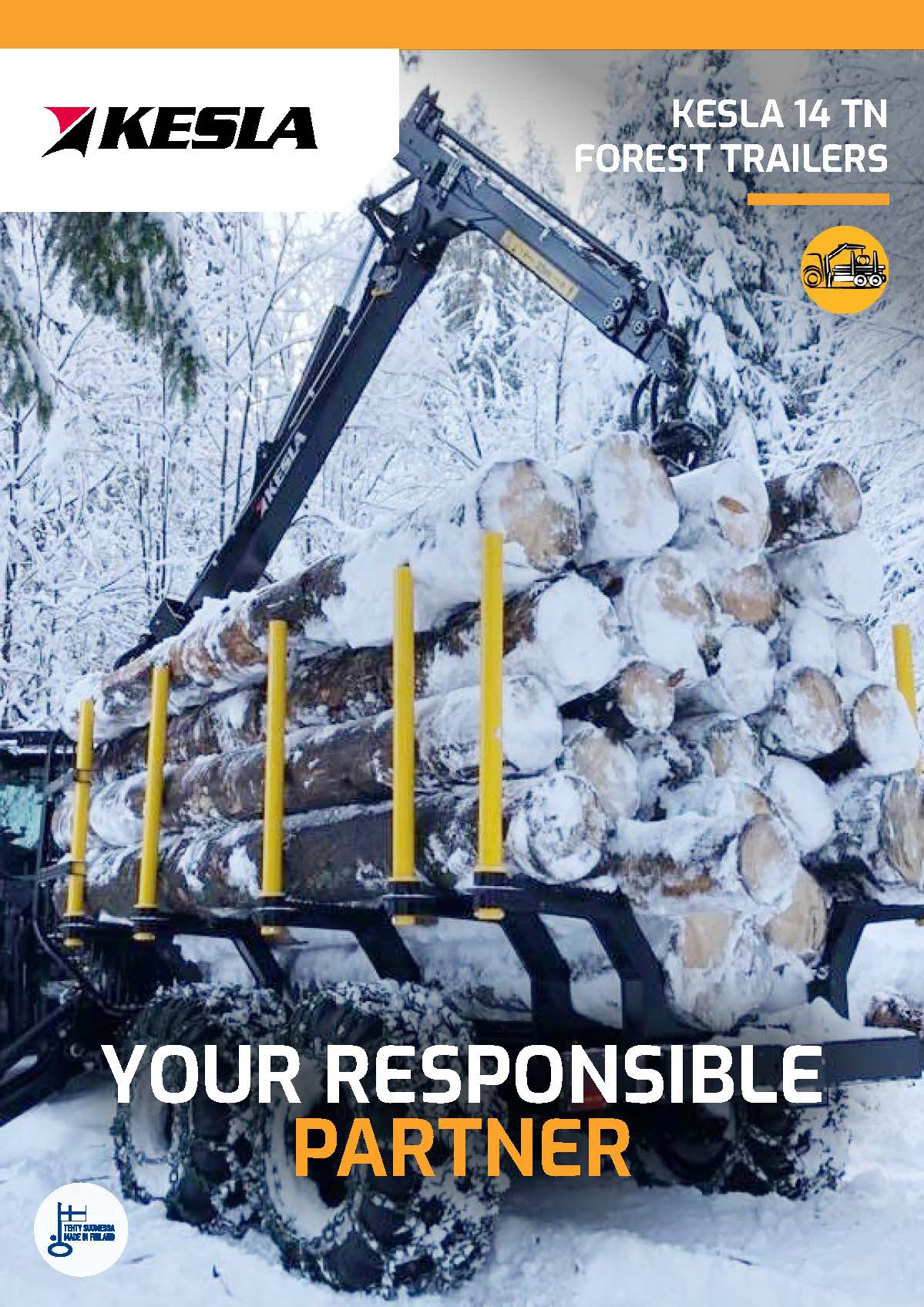 KESLA 14 TN metsäperävaunut FIN